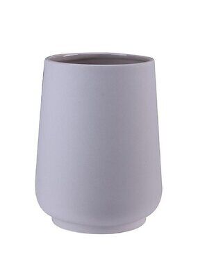 PUMICE color Haven Daylesford 10" tall BREAKABLE CERAMIC Bathroom Waste Basket